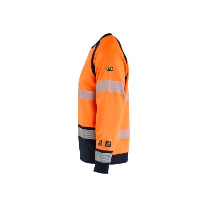 Blåkläder 3088 multinorm sweatshirt inherent, hi-vis orange/marineblå