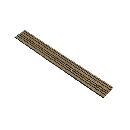 I-Wood Basic Mixed akustikpanel, mørkebrun olieret, sort filt og sort kerne, egefiner, 17 x 300 mm 