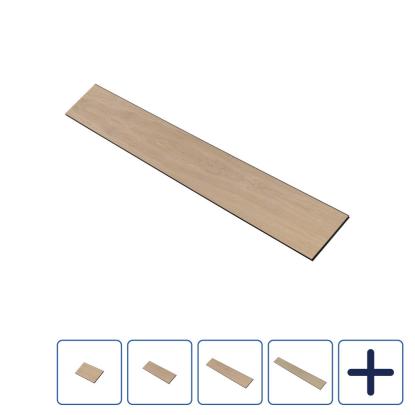 I-Wood UniPanel vægbeklædning, hvid olieret, sort kerne, egefiner, 17 x 290 mm