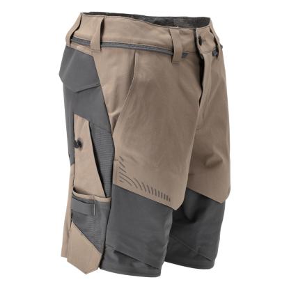 MASCOT CUSTOMIZED arbejdsshorts, mørk sand/stengrå