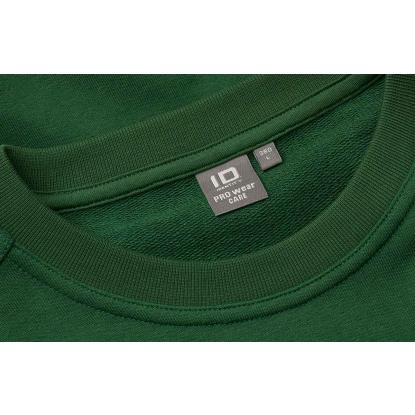 ID PRO Wear CARE 0380 sweatshirt, ubørstet, flaskegrøn