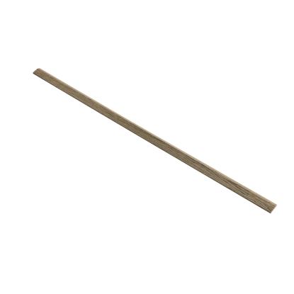 I-Wood afslutningsliste til 4-lamel akustikpanel, sort olieret, beige filt og lys kerne, egefiner, 16 x 67 mm
