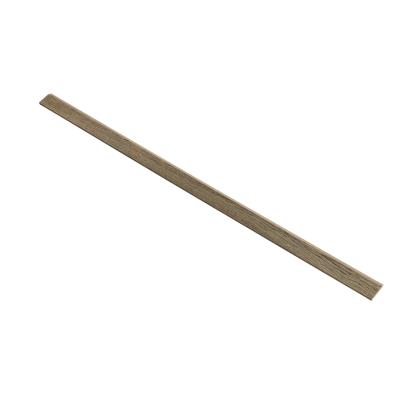 I-Wood afslutningsliste til 3-lamel akustikpanel, sort olieret, beige filt og lys kerne, egefiner, 16 x 92 mm