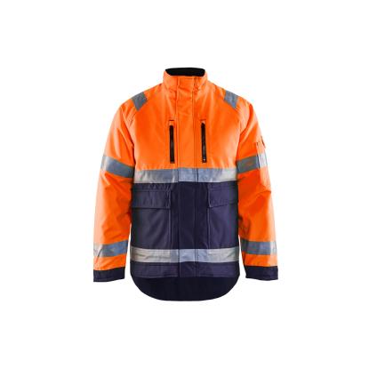 Blåkläder 4827 high vis vinterjakke, hi-vis orange/marineblå