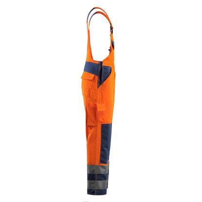MASCOT SAFE COMPETE Barras overall med knælommer, hi-vis orange/marine