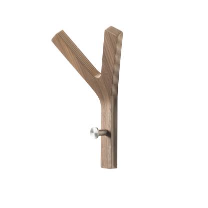 Hoigaard Mini Y-Hook knage, valnød og stål