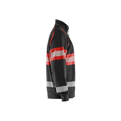 Blåkläder 3551 high vis sweatshirt, sort/hi-vis rød