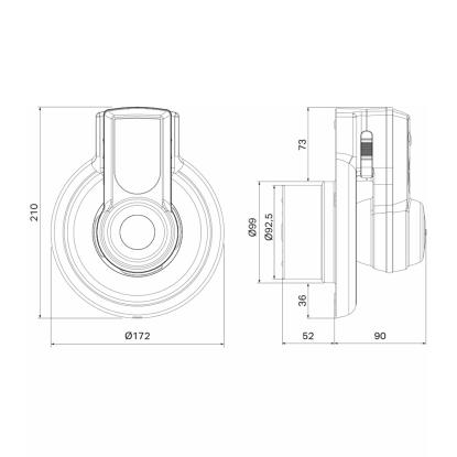 Pax Passad 00 ventilator, hvid