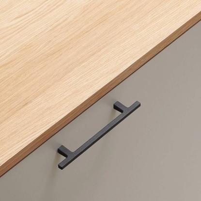 Beslag Design Pen greb, 128 mm, sort støbejern