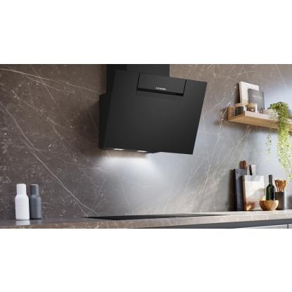 Siemens iQ300 væghængt emhætte LC67KFN60, sort, 60 cm