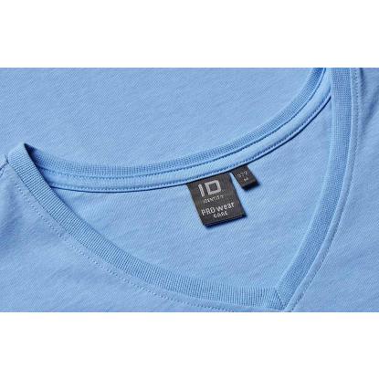 ID PRO Wear CARE 0372 T-shirt med v-hals, lys blå