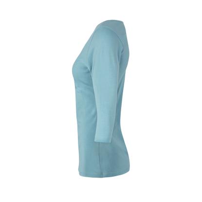 ID 0597 Stretch T-shirt med korte ærmer, dame, støvet aqua
