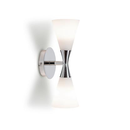 Herstal Harlekin duo væglampe, E14, krom