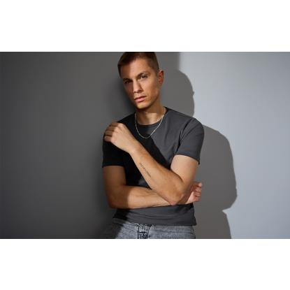 ID 0517 Interlock T-shirt, koks grå