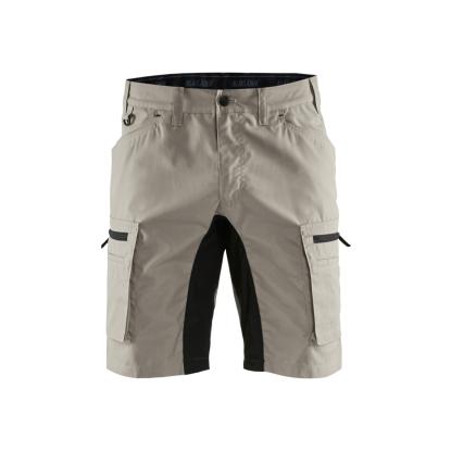Blåkläder 1449 service shorts med stretch, sand/sort