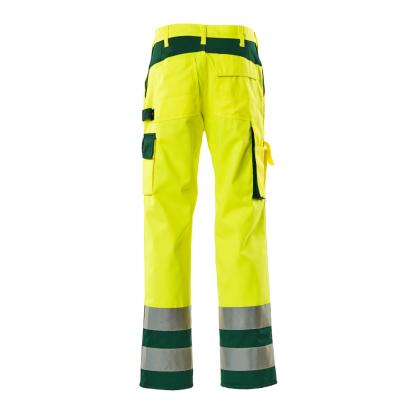 MASCOT SAFE COMPETE Olinda arbejdsbukser med knælommer, hi-vis gul/grøn