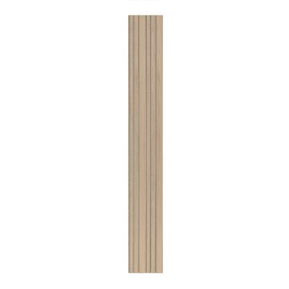 I-Wood Medio+ Mixed akustikpanel, ubehandlet natur, beige filt og lys kerne, egefiner, 16 x 300 mm