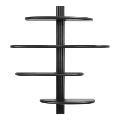 Aliano væghylde, sort eg, 80 cm