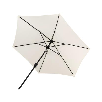 Venture Design Leeds parasol, sort/hvid, Ø300 cm