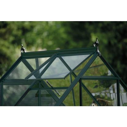 Halls Icon 6 drivhus 2,5 m², grøn, 3 mm glas