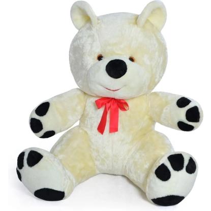 Bamse, bjørn, hvid/sort, 120 cm