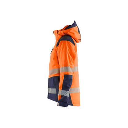 Blåkläder 4456 dame high vis vinterjakke, hi-vis orange/marineblå