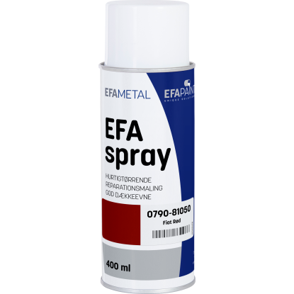 EFAmetal EFAspray, Fiat rød - 400 ml