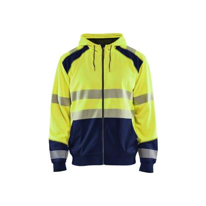 Blåkläder 3546 high vis hættetrøje, hi-vis gul/marineblå