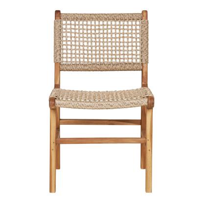 Derby spisebordsstol uden armlæn, teak/polyrattan, natur, 50 x 56 x 90 cm