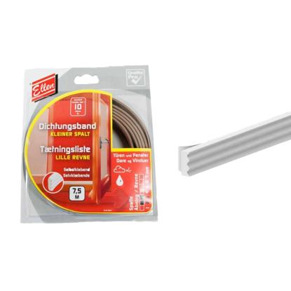 Tætningsliste flex K, brun, selvklæbende, dækker 2-3 mm - 7,5 meter