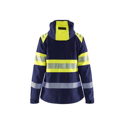 Blåkläder 4404 dame high vis softshell jakke, marineblå/hi-vis gul