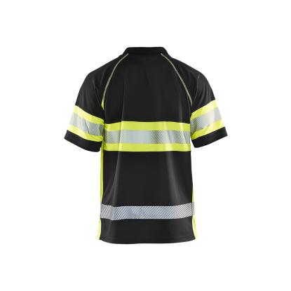 Blåkläder 3338 high vis UV poloshirt, sort/hi-vis gul