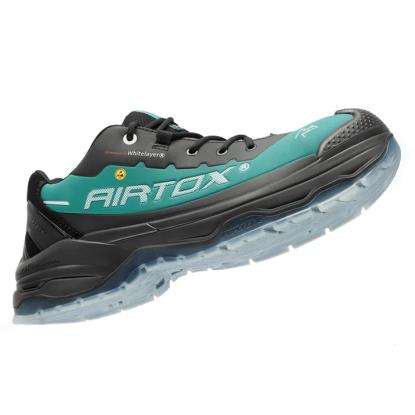 Airtox TX3 S3 sikkerhedssko med snøreluk, ESD, sort/grøn