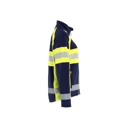 Blåkläder 4718 dame microfleece jakke, marineblå/hi-vis gul