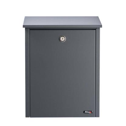 Allux 200 postkasse med cylinderlås, antracit
