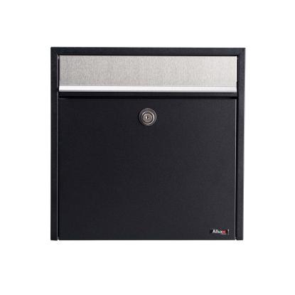 Allux 250 postkasse med cylinderlås, sort