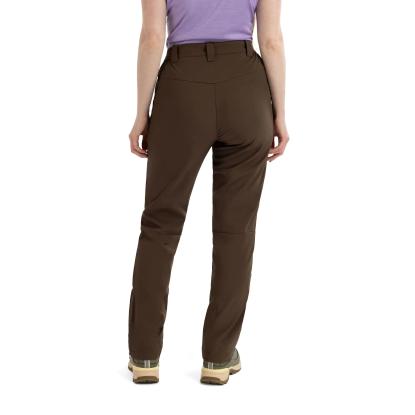 DLX TAWNY softshellbukser med stretch, dame, brun