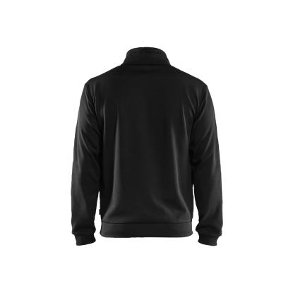 Blåkläder 3362 sweatshirt full zip, sort/hi-vis gul