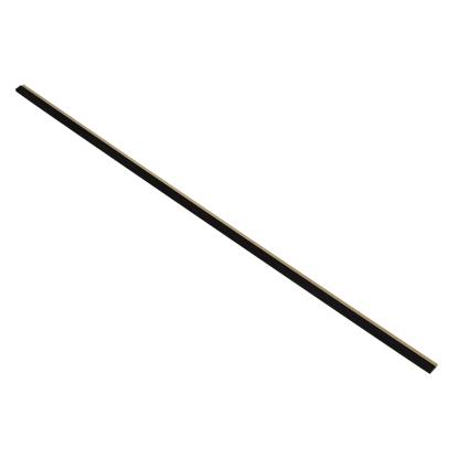 I-Wood afslutningsliste til akustikpanel, sortmalet, brun filt og sort kerne, egefiner, 17 x 42 mm