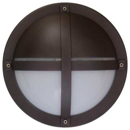 SG Armaturen Tanto LED væglampe, Ø27 cm, IP65, grafitgrå