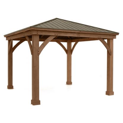 Westmann Devon pavillon, cedertræ/aluminium, 320 x 366 x 366 cm - 13,32 m²