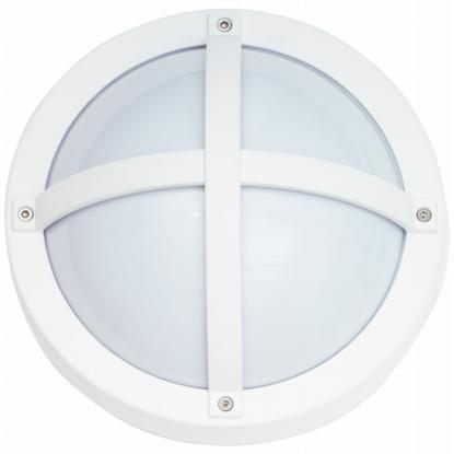 SG Armaturen Solo 1100 LED væglampe, Ø27 cm, IP65, hvid