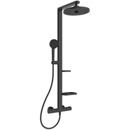 Ideal Standard Alu+ brusesystem med termostatfunktion, vandbesparende, mat sort