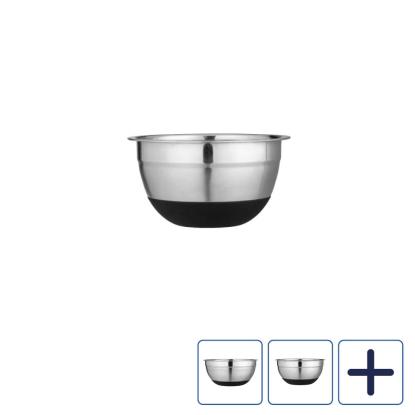 WENKO Kitchen Aru skål med skridsikker bund, rustfrit stål
