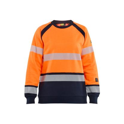 Blåkläder 3454 dame multinorm sweatshirt inherent, hi-vis orange/marineblå