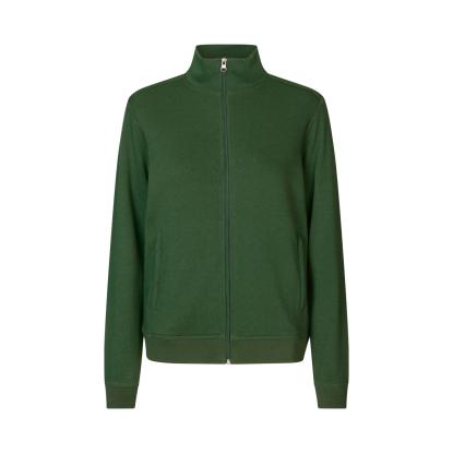 ID PRO Wear CARE 0383 cardigan, ubørstet, dame, flaskegrøn