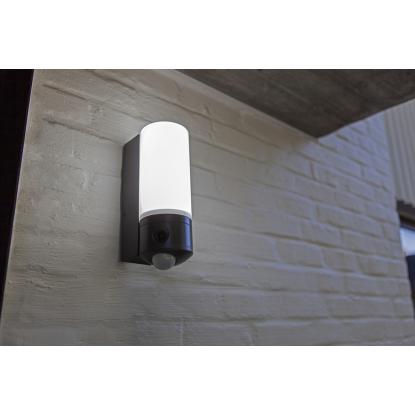 LUTEC connect POLLUX udendørs LED væglampe med kamera og sensor, IP44, mørk grå