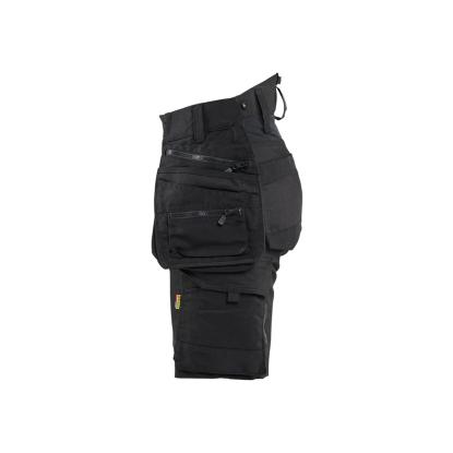 Blåkläder 7175 striker dame håndværker shorts stretch, sort/sort