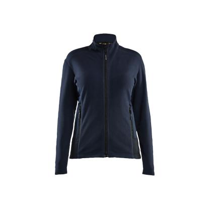 Blåkläder 4766 dame microfleece jakke, mørk marineblå/sort