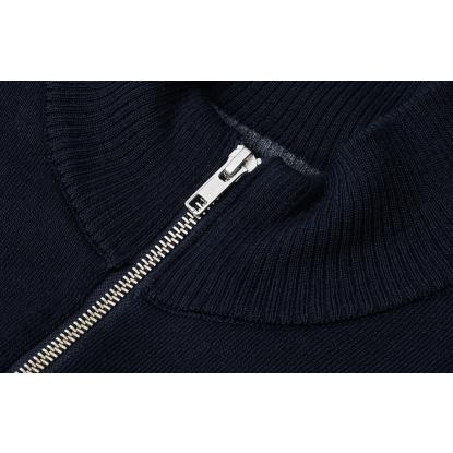 Seven Seas S660 The cardigan med lynlås, merino, navy